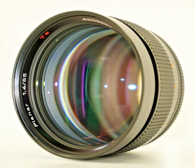 Objectif Contax Carl Zeiss Planar T* 1,4/85 AEG MF monture C/Y [NEUF] du JAPON - Photo 1/4
