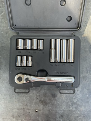 #ad #ad Vintage NOS Craftsman SAE 12 Piece 1 4quot; Drive Socket Set 34745 Made In USA $39.99