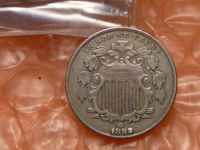 1882 Shield Nickel Higher Grade #AC