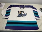 Orlando Solar Bears Bauer Jersey Mic Clean IHL Vintage White Mens Xl 90s
