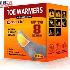 Toe Warmers Adhesive 10 Pairs Long Lasting Safe Odorless Air Activated Warmers