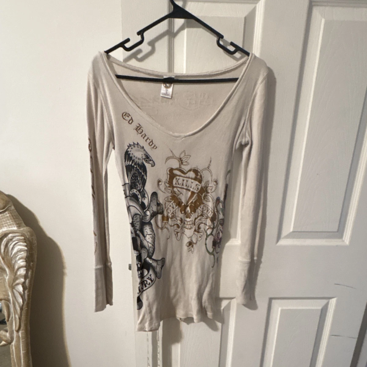25+ Ed Hardy Regular Size XS Tops for Women for sale | Updated Oct 