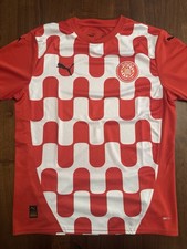 Girona FC Home Jersey - Puma Soccer - Men Medium - Red
