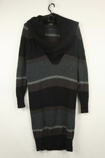 PAUL SAHRK YACHTING Multicolor Striped Cowl Neck Knit A-Line Sweater Dress Sz S