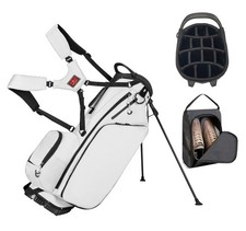 Lightweight Golf Stand Bag with 14 Way Full-Length Dividers, 7 Zippered