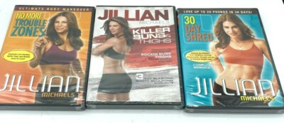 Jillian Michaels: Lot of 3 / Killer Buns & Thighs, No more trouble ,30 Day Shred