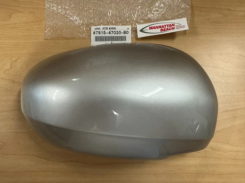 10-15 TOYOTA PRIUS RIGHT PASSENGER SIDE MIRROR COVER 87915-47020-B0 SILVER 1F7