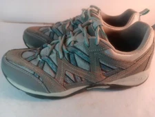 Easy Spirit Sz 8 Explore Map Women' Gray Oxford hiking shoes sneaker 