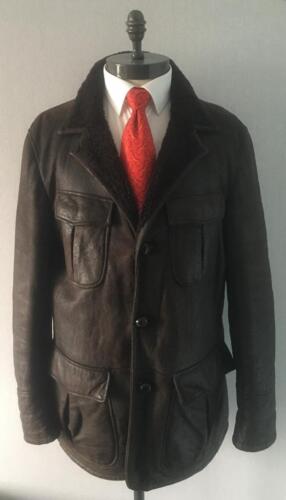 Gucci Shearling Sheepskin Leather Jacket Coat - Picture 1 of 21