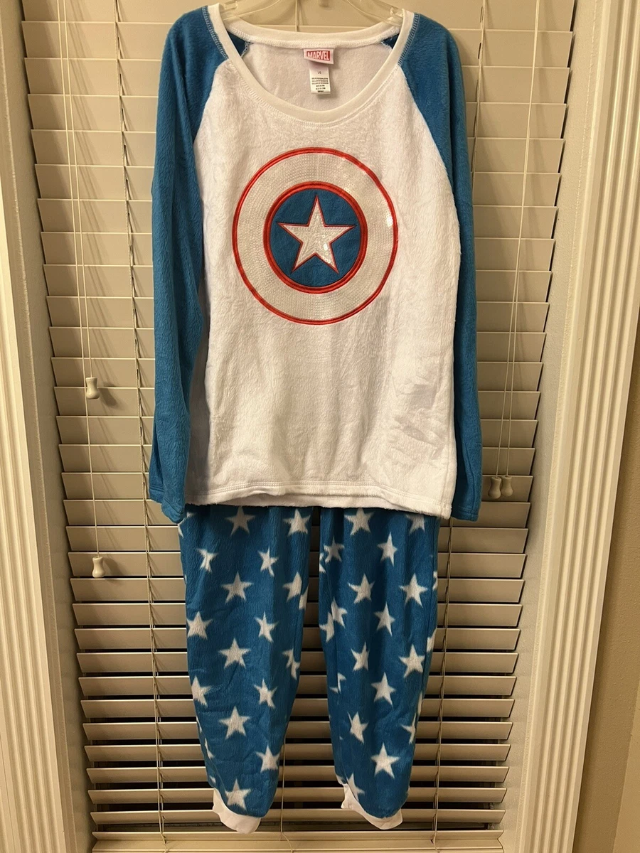 NEW Marvel Comics Captain America Shirt Jogger Pants Pajama Set
