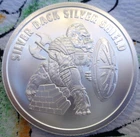 1 oz. 2022 SILVER BACK SILVER SHIELD - Silver Shield BU rounds .999 fine silver