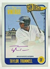 Taylor Trammell 2020 Onyx Vintage PURPLE INK on-card Autograph Auto #2/10 PADRES