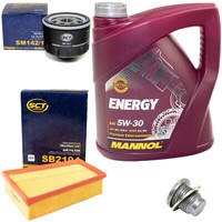 MotoröL Filter Set 5W30 4 Liter + ÖLablassschraube FüR Renault Megane II Kombi