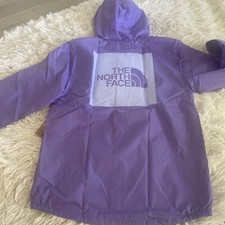 The North Face Teen Kid Girl Full Zip Hooded Jacket M 10/12 Purple Lightweight
