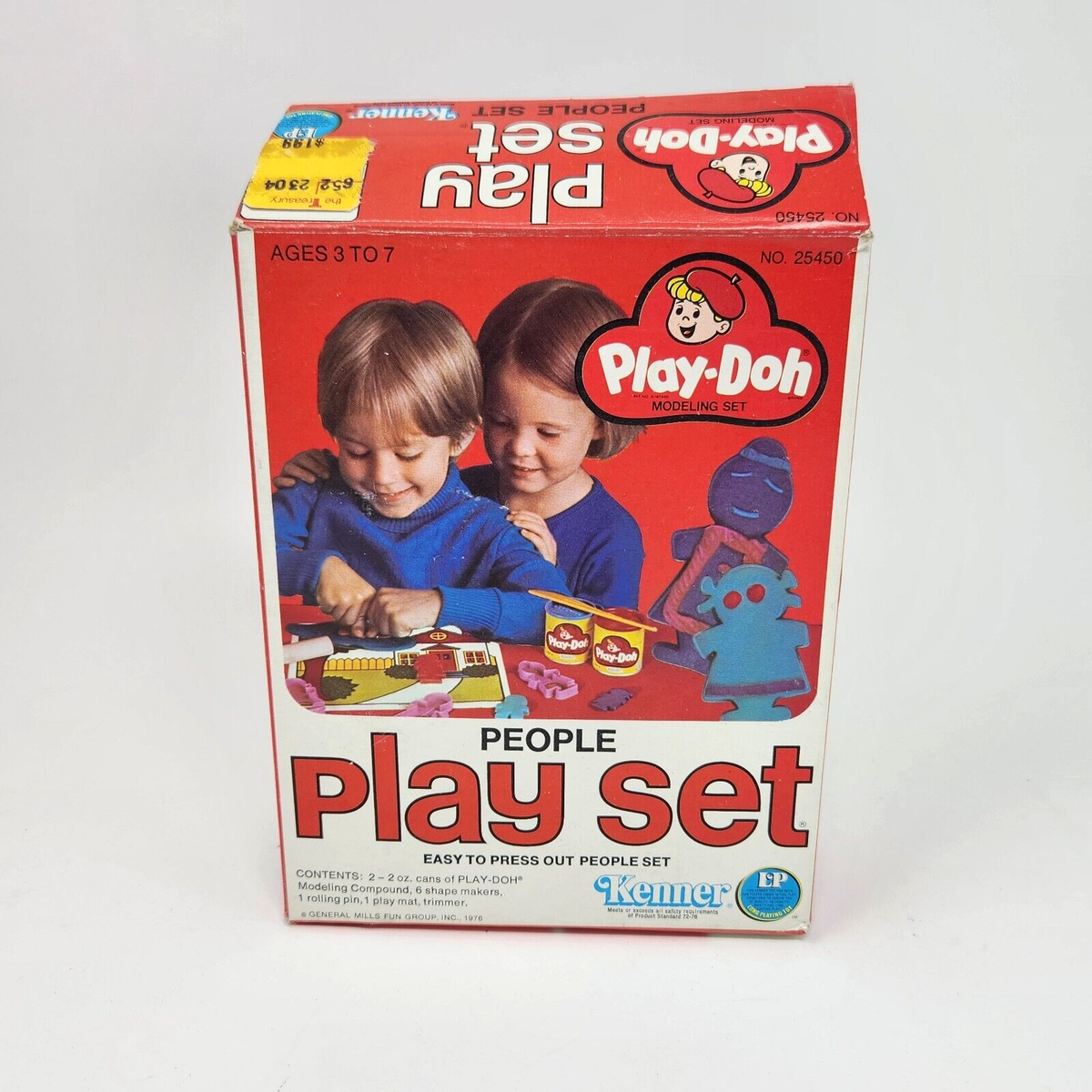 VINTAGE 1976 KENNER PLAY-DOH PEOPLE 100% COMPLETE IN BOX W/ HOUSE