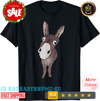 Limited Funny Looking Donkey,Cute Gift Idea Casua T-Shirt.