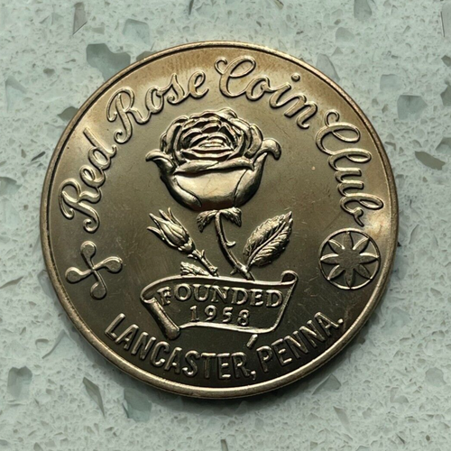 1968 Red Rose Coin Club Sesquicentennial Medal | eBay