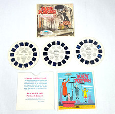 View-Master Walt Disney's Mary Poppins 3 Reel Set Booklet  Sleeve 1964 Vintage