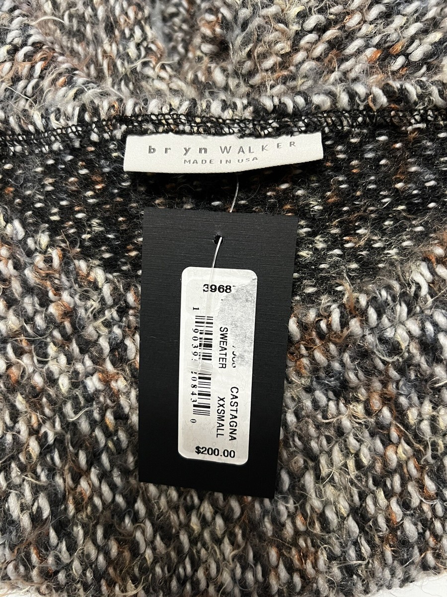 ユウブラック S NWT $200 Virgin Wool Blend Bryn Walker Anna sweater in Castagna Sz