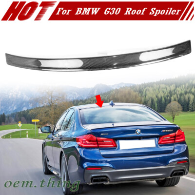 Carbon Fiber D Look Roof Spoiler Fits BMW 5-Series G30 G38 Sedan 2023