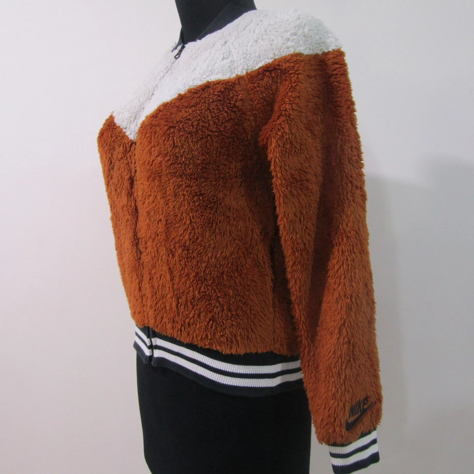 NIKE VTG Women's Teddy Bear Fleece Jacket Chest 34/36 UK S REF (Y00606) - Image 3 of 4