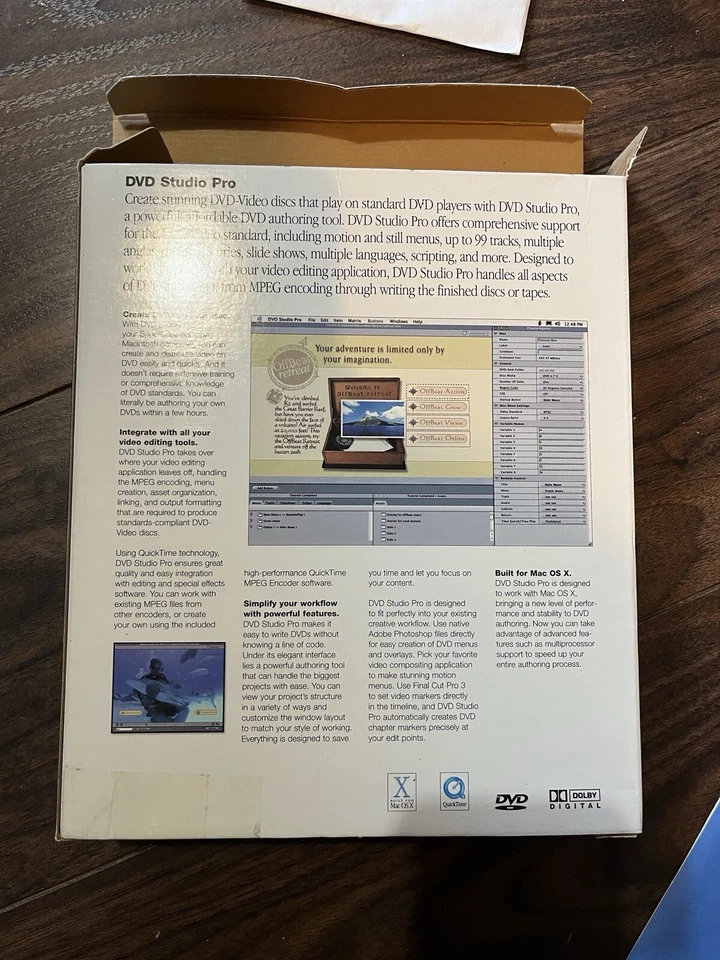 DVD Studio Pro 1.5 OVP mit Lizenz - Bild 2 von 4