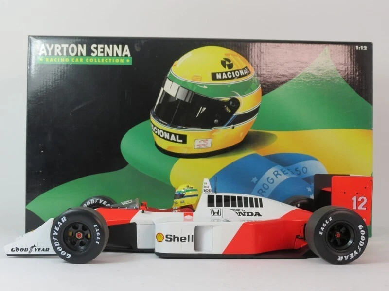 Minichamps Mclaren Honda MP4/4 #12 A. Senna World Champion 1988 1/12 540881212 - Immagine 2 di 4