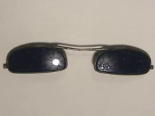 Vintage Cobalt Blue Clip-On Flip Up Welding Glasses Shades, Model C5H