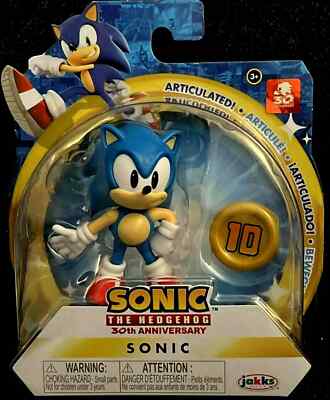 Sonic the Hedgehog 30th Anniversary Series - 2.5'' Sonic Figure with Power Ring 
