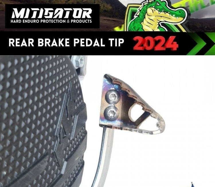 Punta de pedal de freno trasero mitigador compatible con Beta RR 13-25 Foto 2 de 4