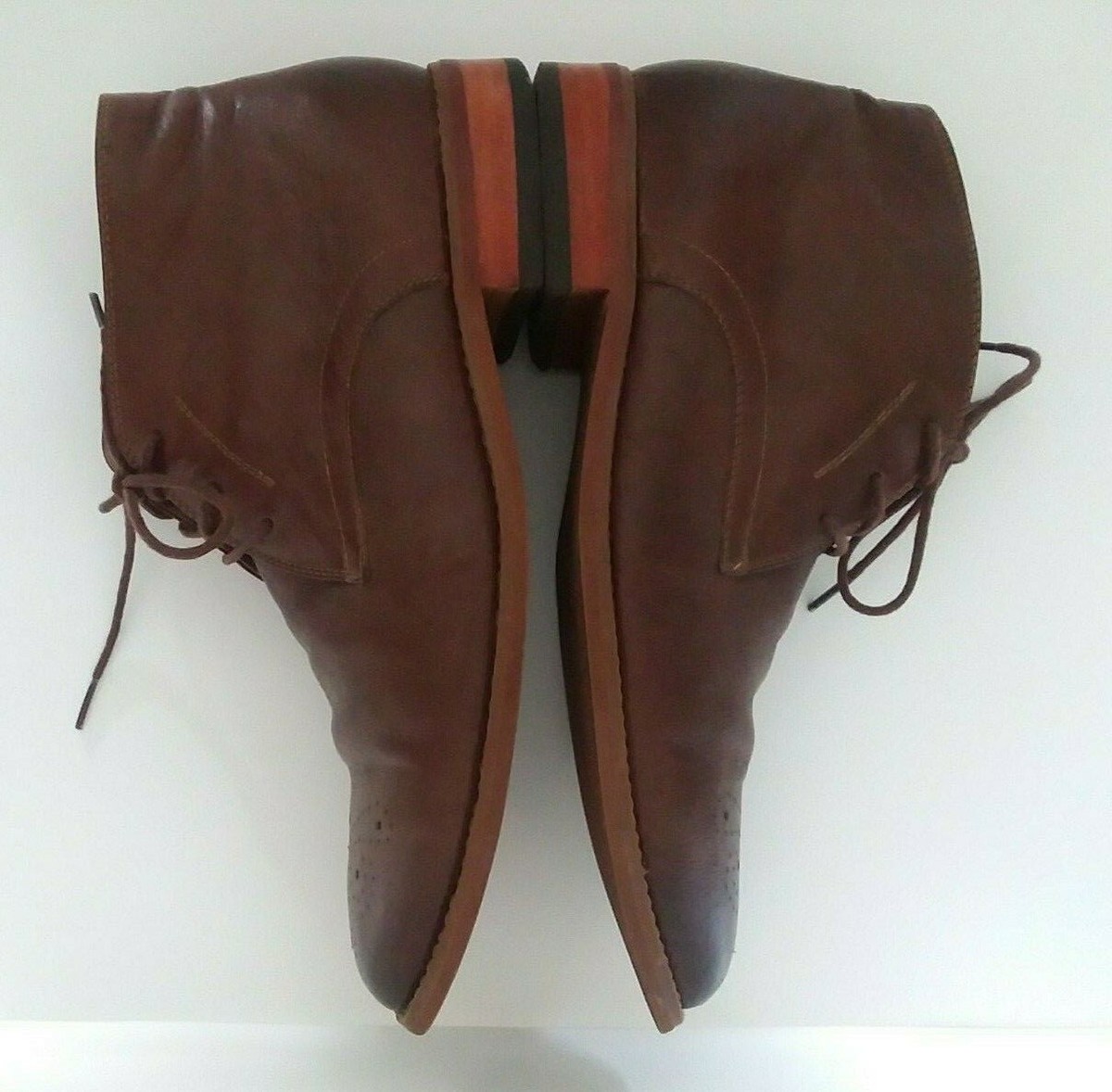 Florsheim Mens 8.5 D Brown leather Medallion Toe Rockit  display picture 2