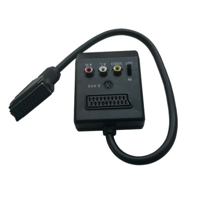 S-video/Scart/RCA AV to Scart Converter Bi-directional Switch Extension Cable