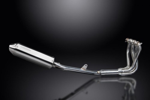 HONDA CB1100SF X11 1999-02 ESCAPE COMPLETO 4-1 320mm SILENCIADOR TRI BSAU inoxidable - Imagen 2 de 4