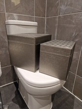 NEXT LUXE Bathroom Storage Boxes X2