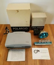 Polaroid Land Automatic 103 Camera w/ Polaroid Flash Gun 268 Untested