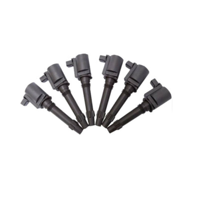 6PCS 3R2U-12A366-AA Ignition Coil Black for Ford Falcon BA 2002-2005 4.0L 182 KW