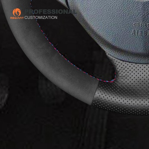 Coprivolante pelle nera camoscio per BMW M Sport E36 E39 Z3 M E36/7 M3 M5 - Foto 5 di 10