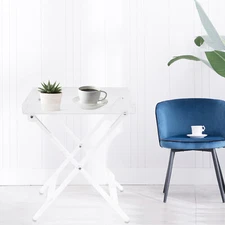 Foldable Table Acrylic Transparent Table Sofa Snack Coffee Laptop End Side Table