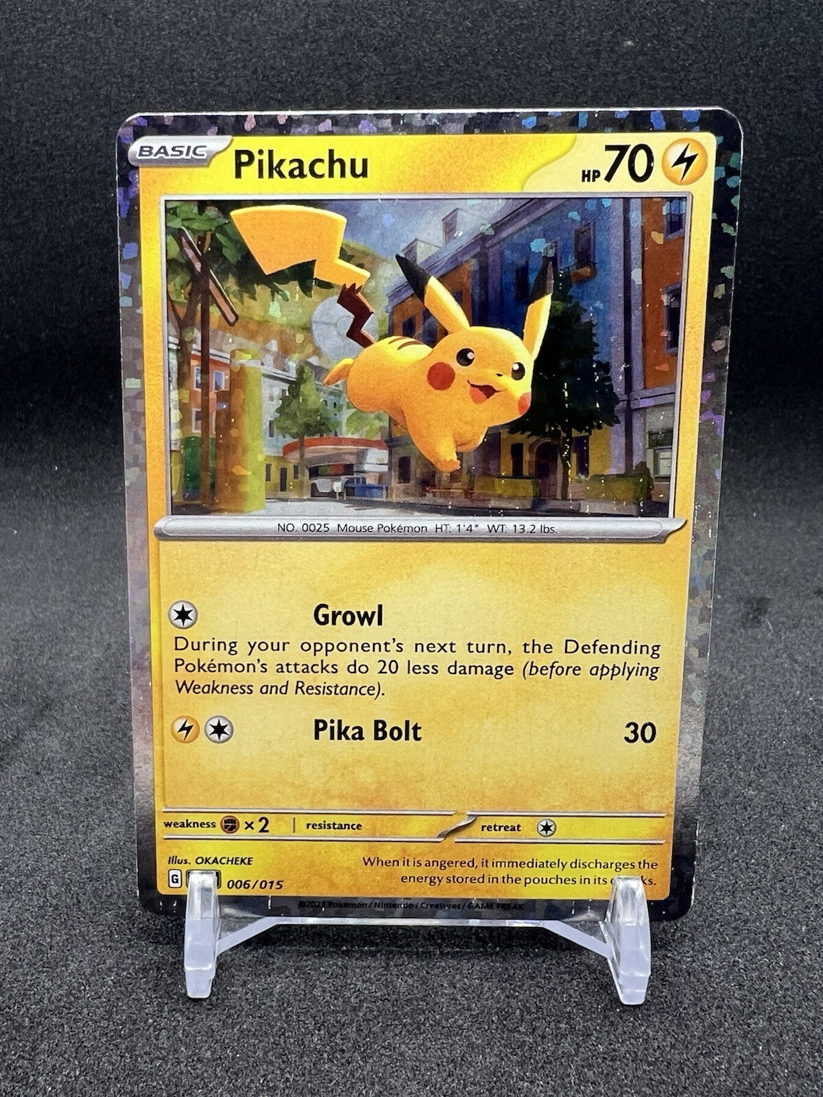 Pokemon TCG - Pikachu - 006/015 - Holo - McDonald’s 2023 Card NM-M