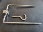 <!--F#f_0-->2 x BRAND NEW STAINLESS STEEL BBQ SPIT ROTISSERIE PRONGS FORKS<!--F/-->