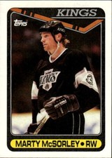 1990-91 Topps Marty McSorley #392 Los Angeles Kings