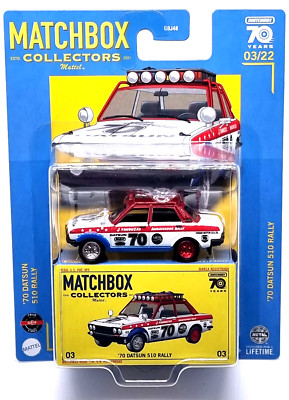 Mattel Matchbox Collectors  MBX Sammler-Edition Auto / Car `70 Datsun 510 Rally