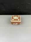 Wedgwood Jasperware Terracotta Square Trinket Box 4" Wide x 2" High 1959