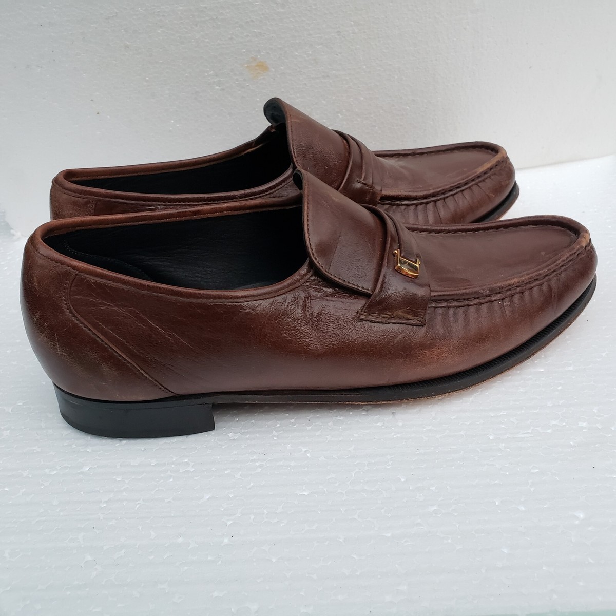 Florsheim Men\'s Brown Genuine Leather Woven Slip-On Luxury Loafers Men main image 2