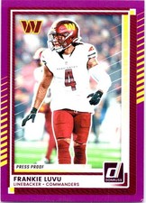 2025 Donruss #262 Frankie Luvu Press Proofs Purple