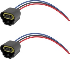 2PCS H13/9008 Headlight Connector with Wire Pigtail,Female/Male Headlight Socket