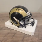 Marshall Faulk Signed St. Louis Rams Mini Football Helmet
