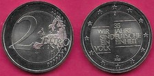 GERMANY 2 EURO 2025D-A UNC 1 YEAR TYPE,35 YEARS OF GERMAN UNITY,COMMEMORATIVE IS