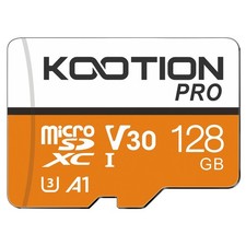 KOOTION 128GB Micro SDXC UHS-I U3 V30 A1 Memory Card-High Speed TF Card for