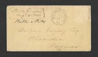1860s Civil War Era Postal Cover - Old Point Comfort Cancellation Alexandria, VA